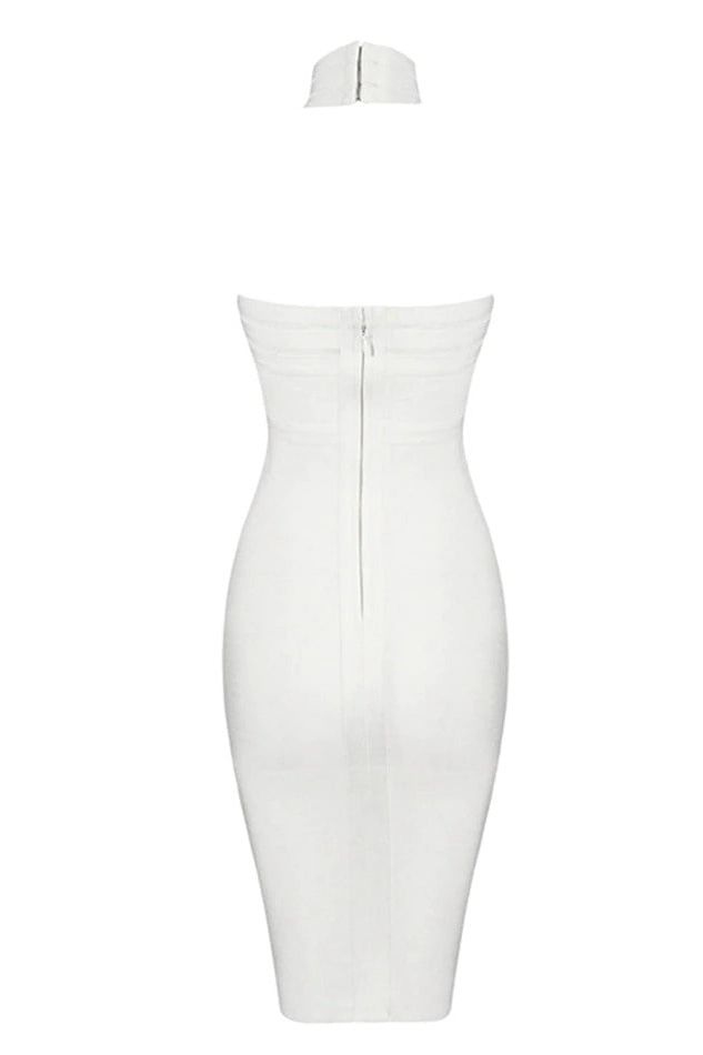 Eden Bandage Dress - Pearl White