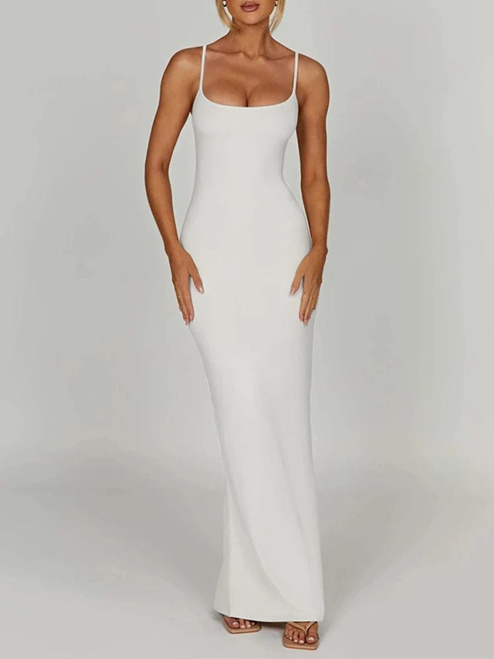 Emersyn Strap Backless Bodycon Maxi Dress - Fashion Pov