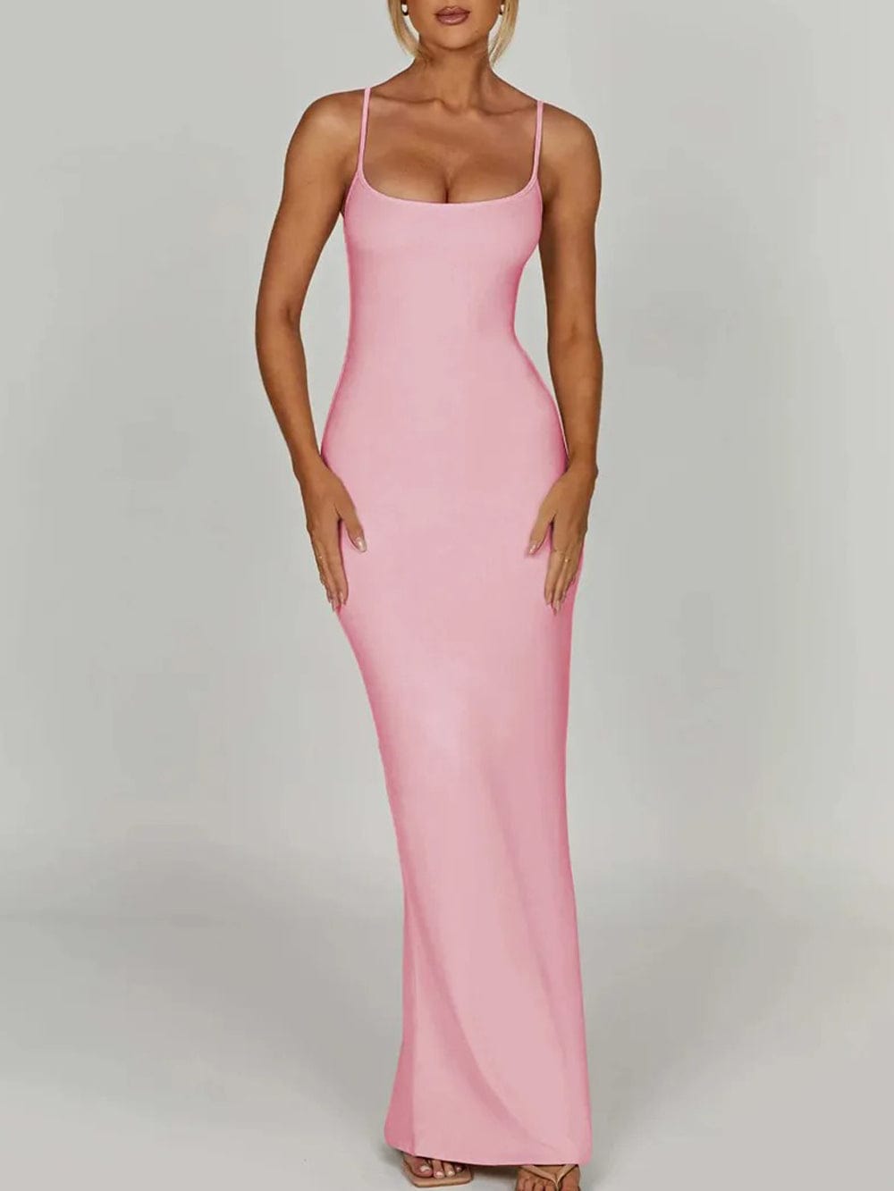 Emersyn Strap Backless Bodycon Maxi Dress - Fashion Pov