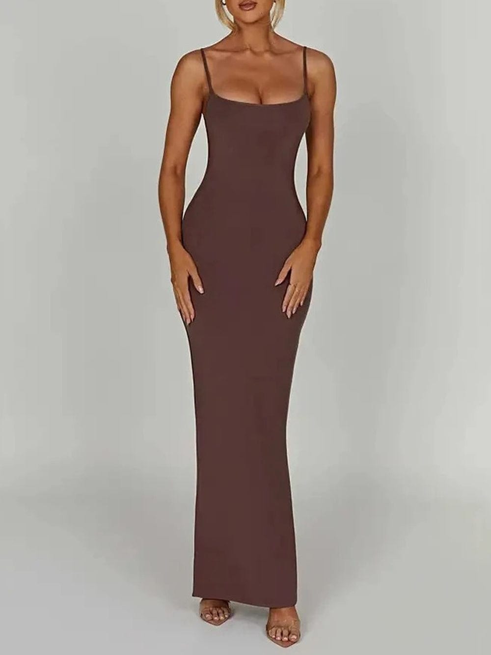 Emersyn Strap Backless Bodycon Maxi Dress - Fashion Pov