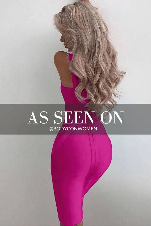 Freya Bandage Dress - Magenta Pink