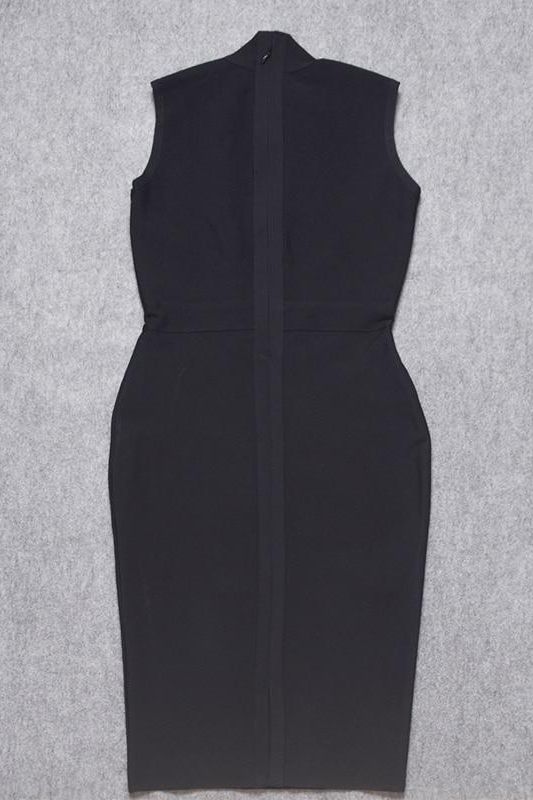 Grace Bandage Midi Dress - Classic Black