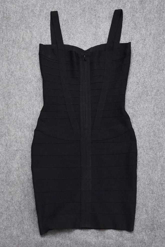 Heidi Bandage Mini Dress - Classic Black