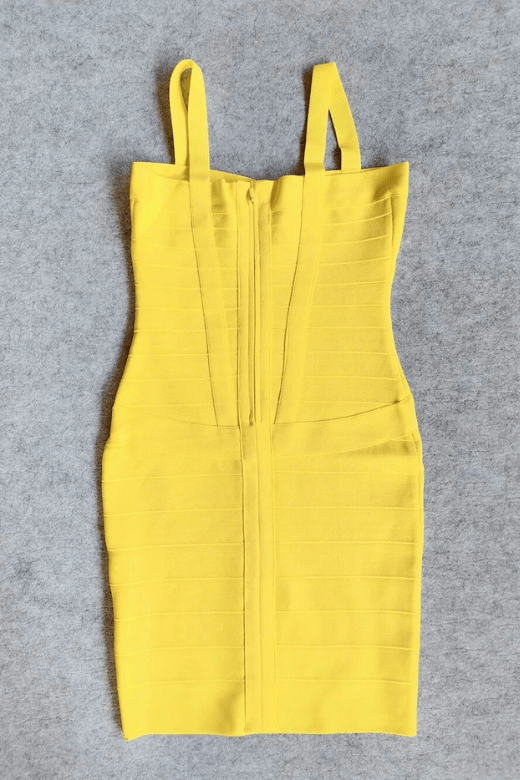 Heidi Bandage Mini Dress - Sun Yellow