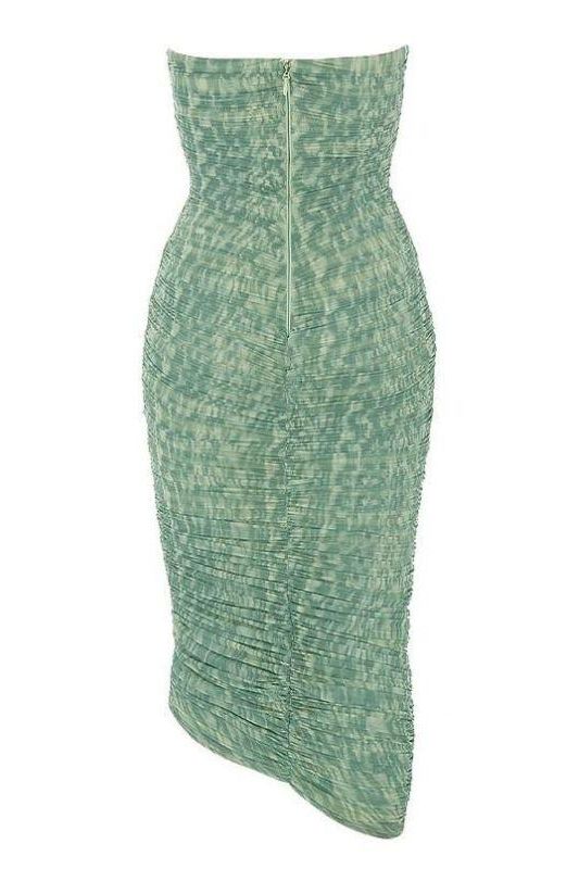 Isla Bodycon Wrap Midi Dress - Mint Green