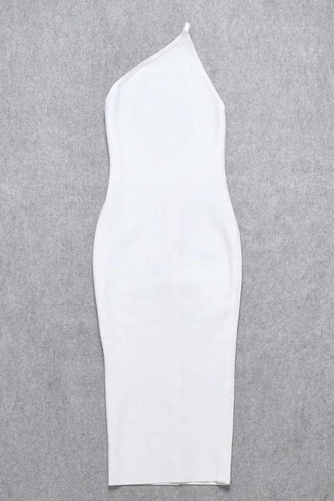 Joi Bodycon Midi Dress - Pearl White