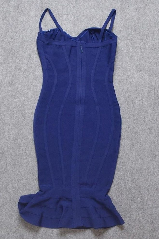 Joy Bandage Midi Dress - Royal Blue