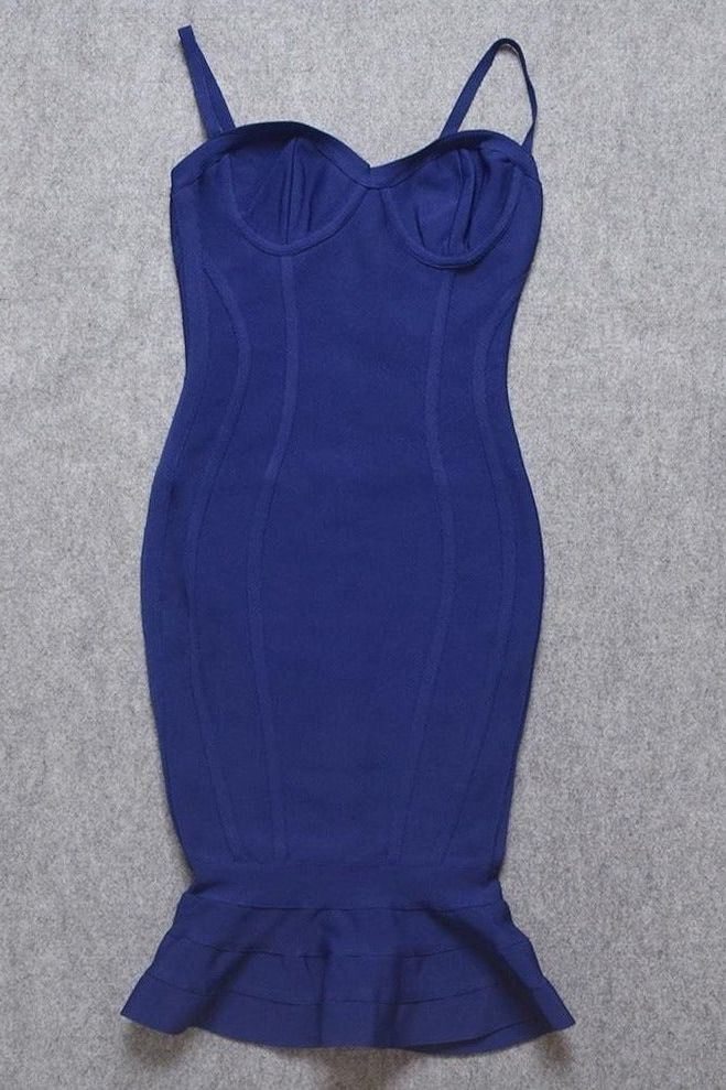 Joy Bandage Midi Dress - Royal Blue