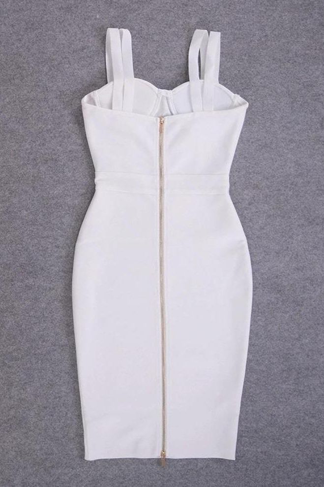 Kate Bandage Dress - Pearl White