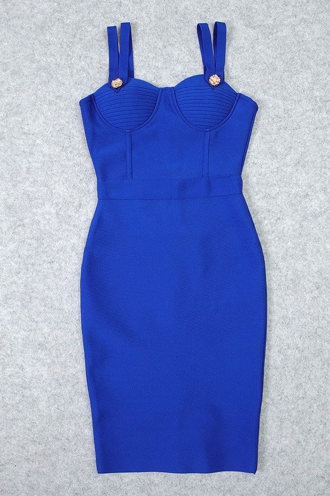 Kate Bandage Dress - Royal Blue