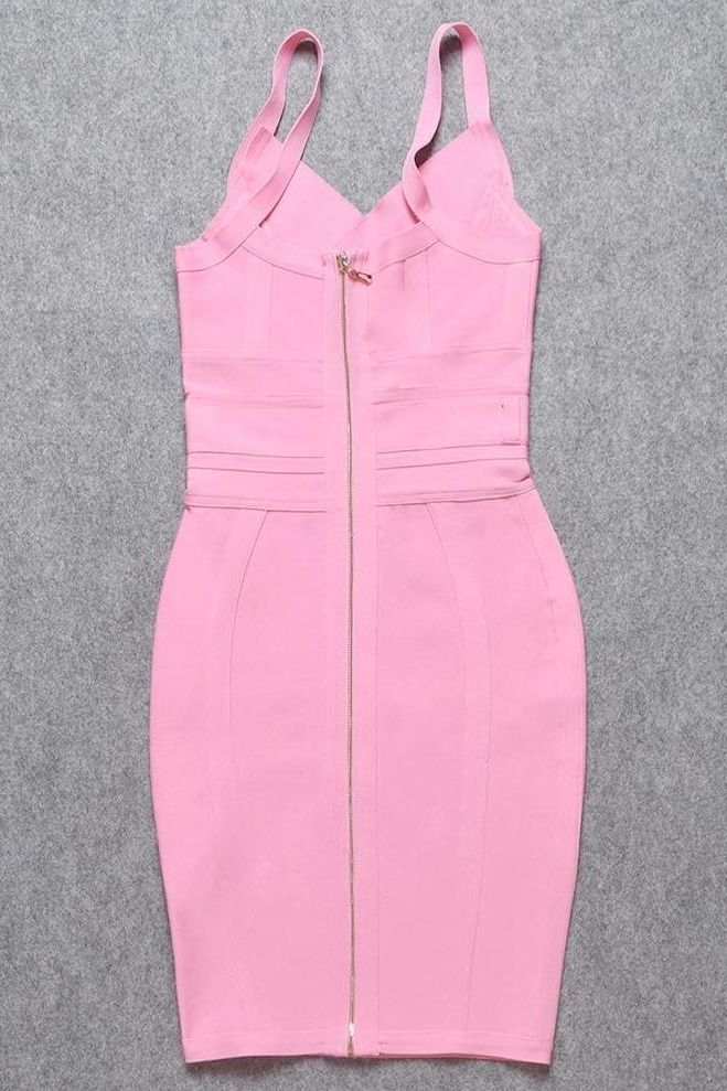 Kit Bandage Dress - Blush Pink