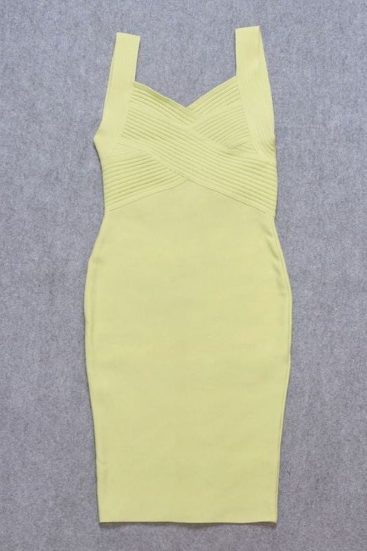 Kyla Bandage Dress - Sun Yellow