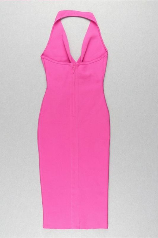 London Bandage Dress - Hot Pink