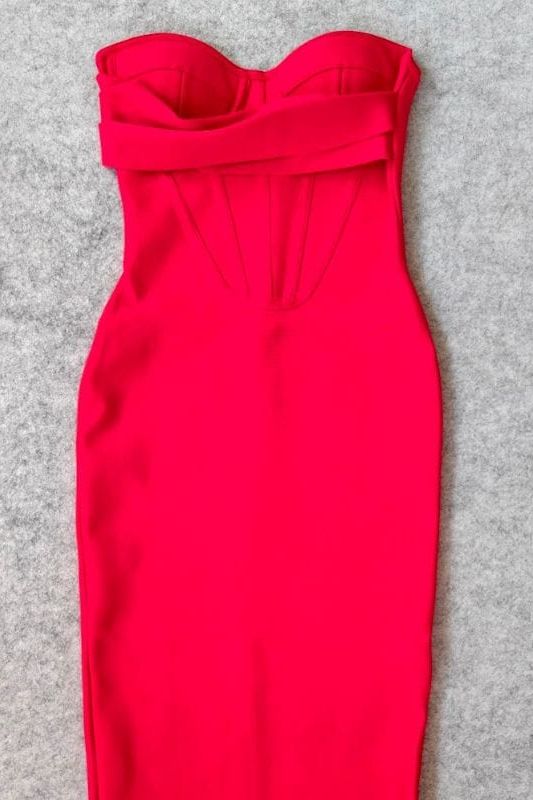 Miles Bodycon Dress - Lipstick Red