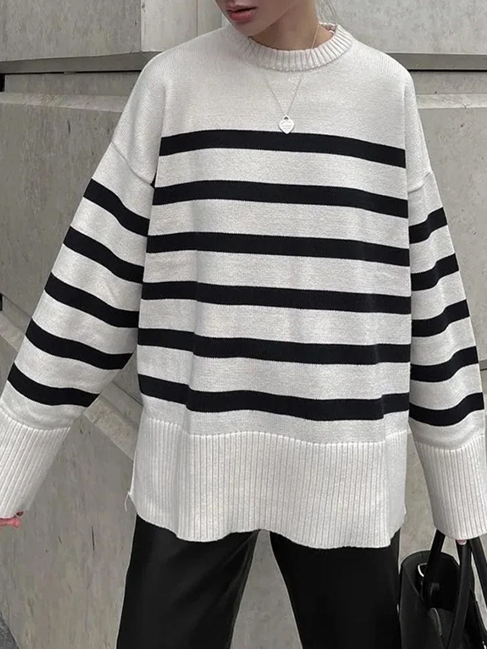 Penny Knitted Winter Loose-Fitting Thick Sweater - Fashion Pov