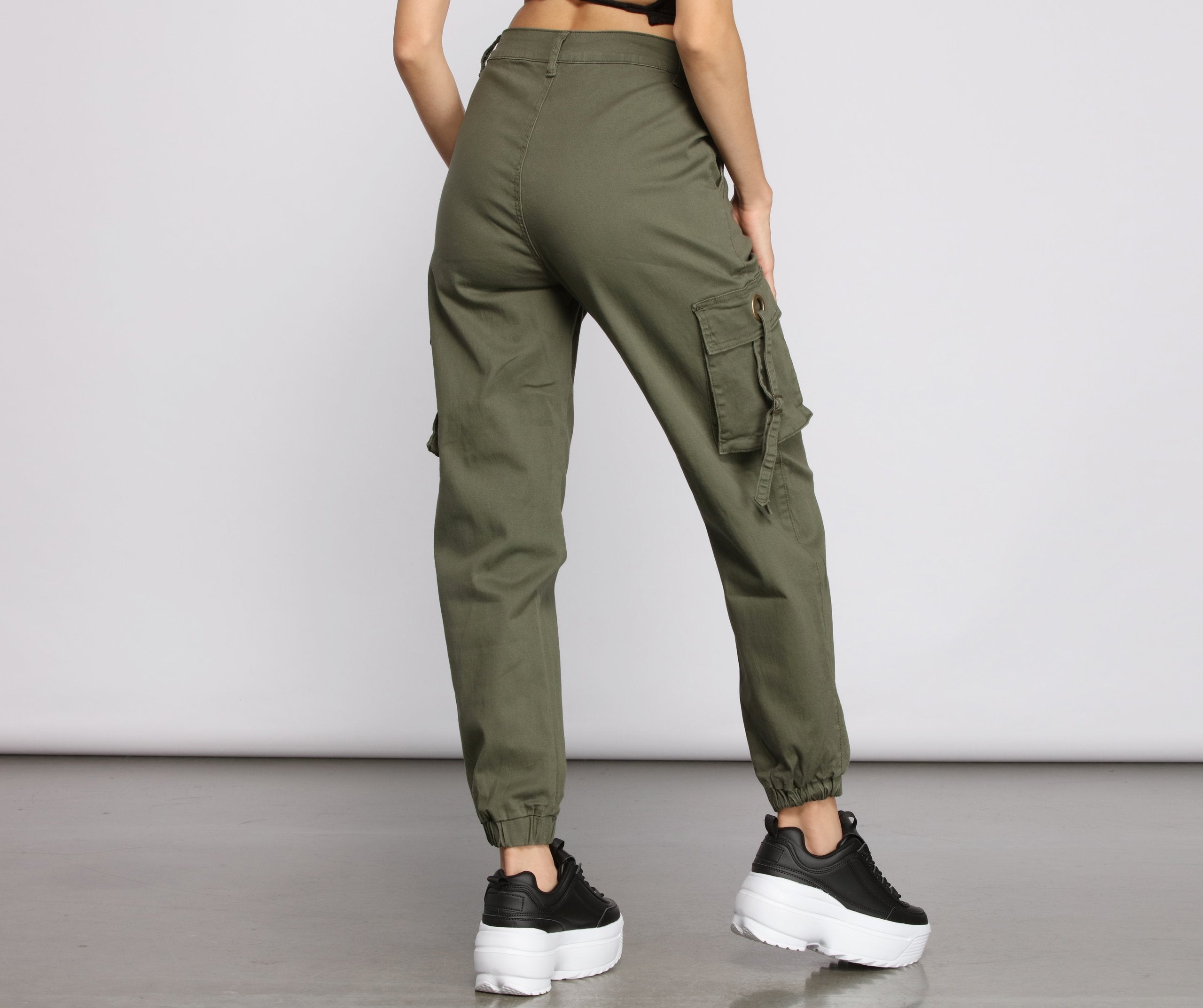 Casual Chic Cargo Jogger Pants