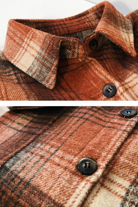 Brushed Plaid Pocket Shirt