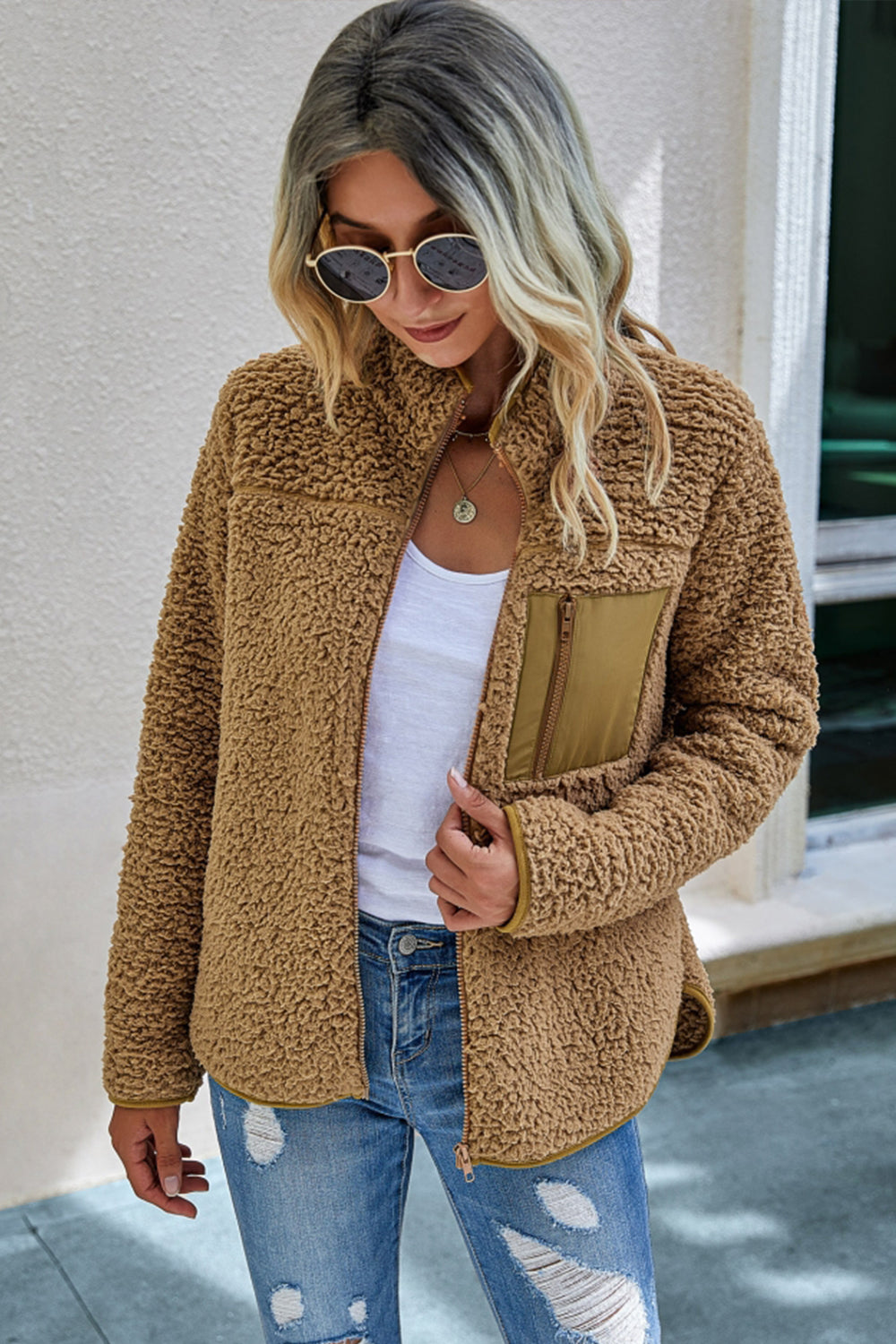 Plush Pocket Coat