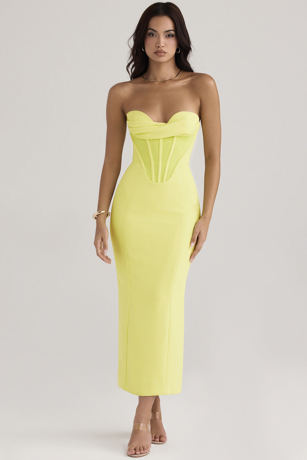 Serena Strapless Wrap Gown