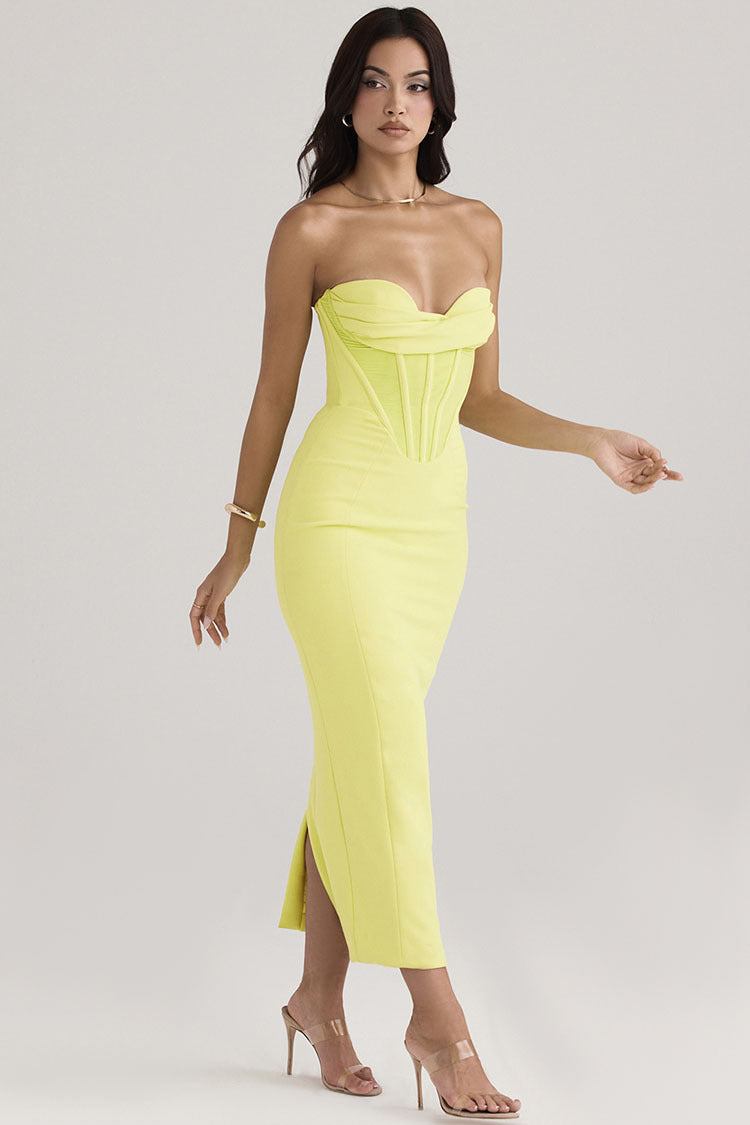 Serena Strapless Wrap Gown