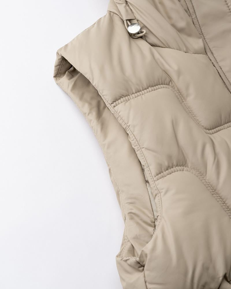 Dune Tempest Puffer Vest with Hood