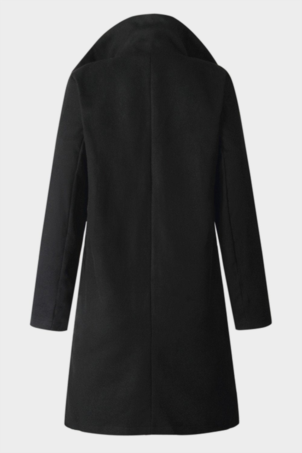 Turn-down Collar Single Breasted Coat